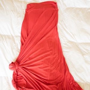 Maxi pink skirt- wet seal